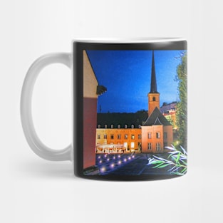 Old monastery in Luxembourg city Mug